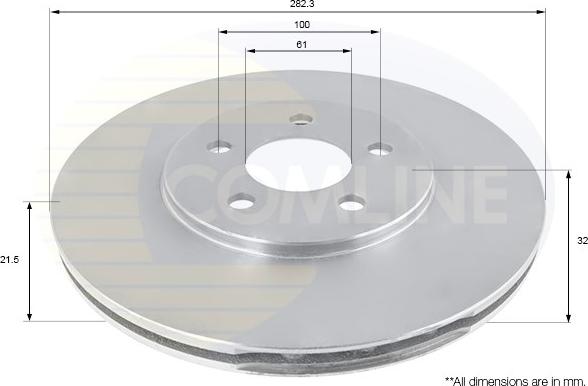 Comline ADC2310V - Kočioni disk www.molydon.hr