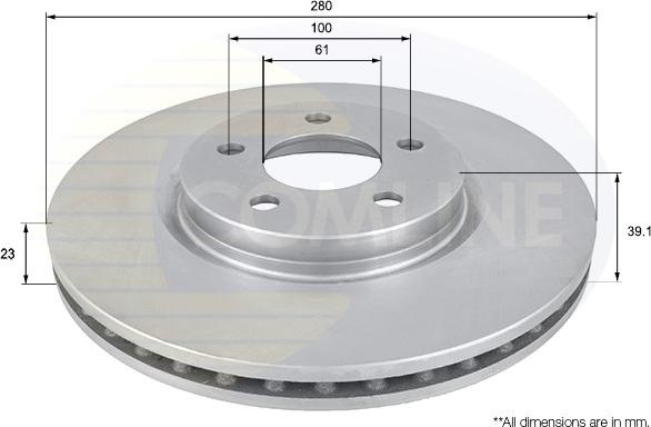 Comline ADC2311V - Kočioni disk www.molydon.hr