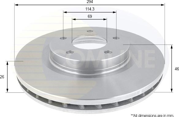 Comline ADC2318V - Kočioni disk www.molydon.hr