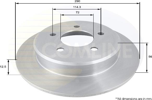 Comline ADC2312 - Kočioni disk www.molydon.hr