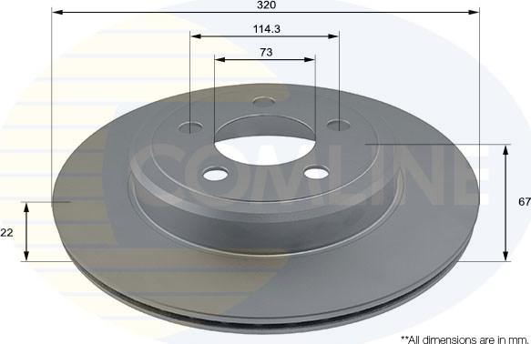 Comline ADC2325V - Kočioni disk www.molydon.hr