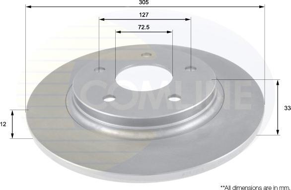 Comline ADC2323 - Kočioni disk www.molydon.hr