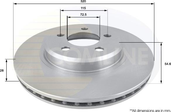 Comline ADC2322V - Kočioni disk www.molydon.hr