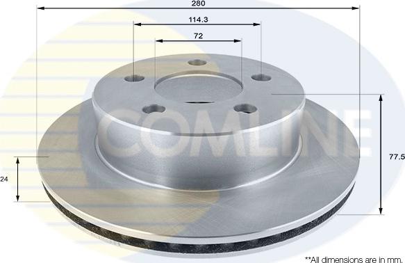 Comline ADC2327V - Kočioni disk www.molydon.hr