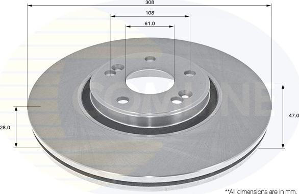 Comline ADC2705V - Kočioni disk www.molydon.hr