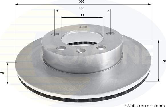 Comline ADC2701V - Kočioni disk www.molydon.hr