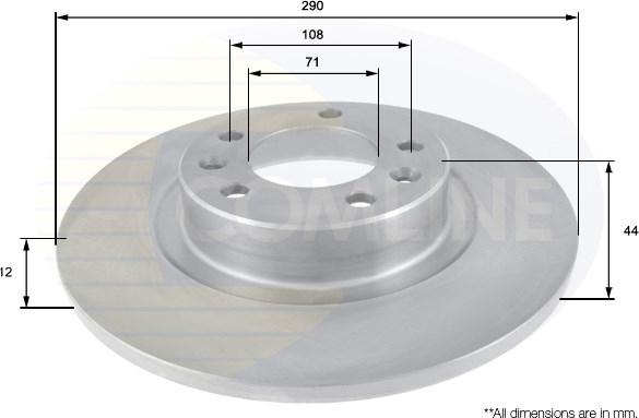 Comline ADC2708 - Kočioni disk www.molydon.hr