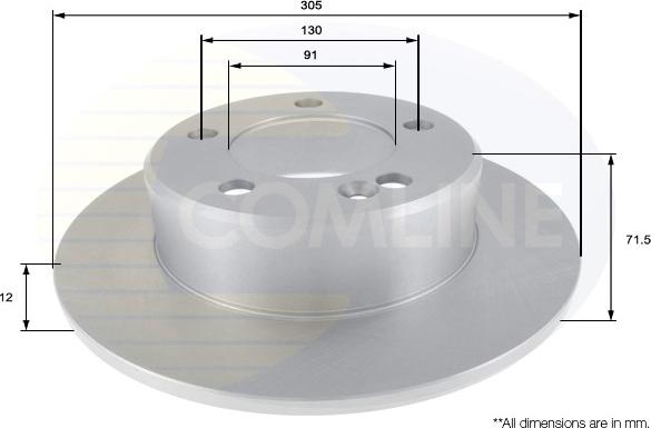 Comline ADC2707 - Kočioni disk www.molydon.hr