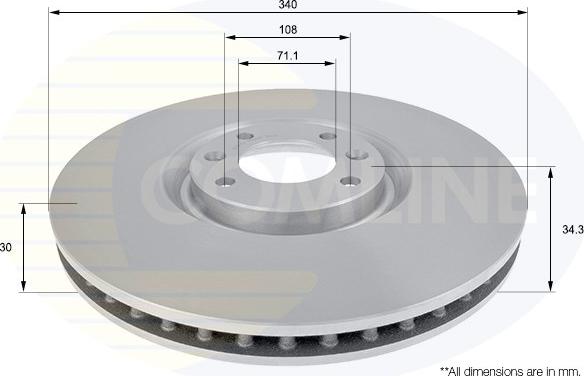 Comline ADC2715V - Kočioni disk www.molydon.hr