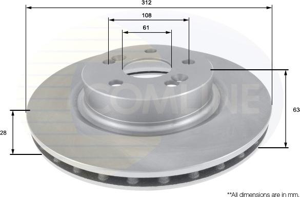 Comline ADC2712V - Kočioni disk www.molydon.hr