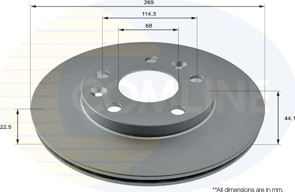 Comline ADC2730V - Kočioni disk www.molydon.hr