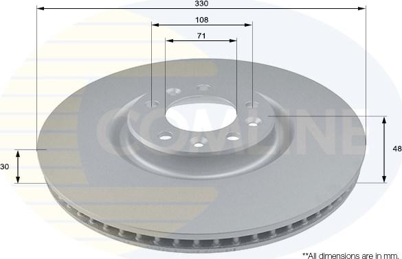 Comline ADC2731V - Kočioni disk www.molydon.hr