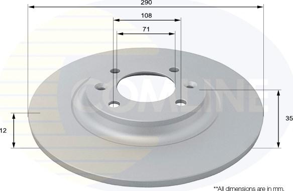 Comline ADC2729 - Kočioni disk www.molydon.hr