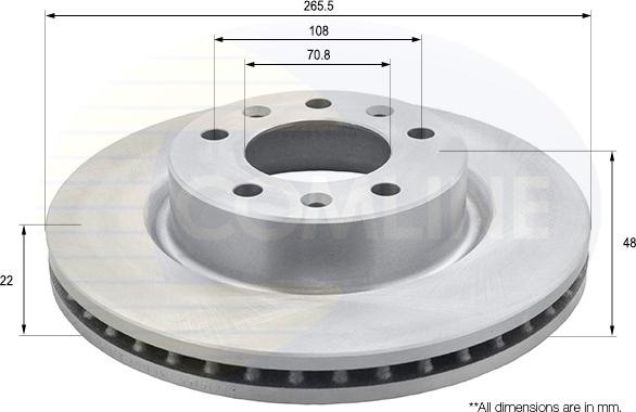 Comline ADC2726V - Kočioni disk www.molydon.hr