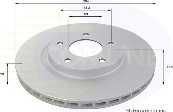 Comline ADC2721V - Kočioni disk www.molydon.hr