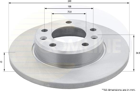 Comline ADC2728 - Kočioni disk www.molydon.hr