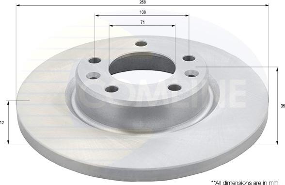 Comline ADC2723 - Kočioni disk www.molydon.hr