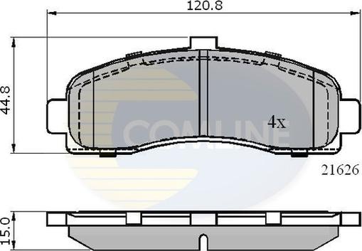 Comline CBP0508 - Komplet Pločica, disk-kočnica www.molydon.hr