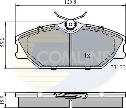 Comline CBP0526 - Komplet Pločica, disk-kočnica www.molydon.hr