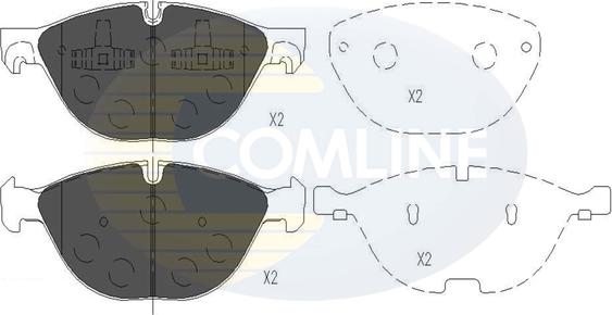 Comline CBP06021 - Komplet Pločica, disk-kočnica www.molydon.hr