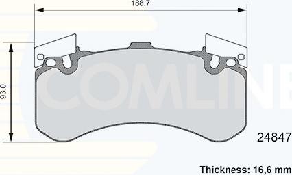 Comline CBP06109 - Komplet Pločica, disk-kočnica www.molydon.hr