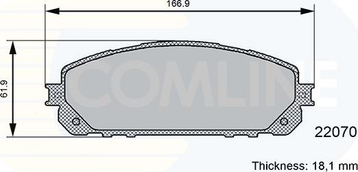 Comline CBP06113 - Komplet Pločica, disk-kočnica www.molydon.hr