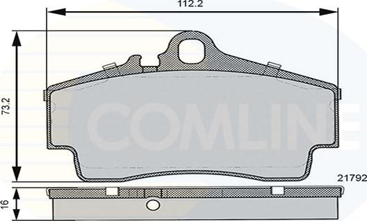 Comline CBP06130 - Komplet Pločica, disk-kočnica www.molydon.hr