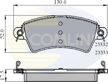 Comline CBP01549 - Komplet Pločica, disk-kočnica www.molydon.hr