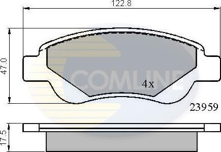 Comline CBP01552 - Komplet Pločica, disk-kočnica www.molydon.hr