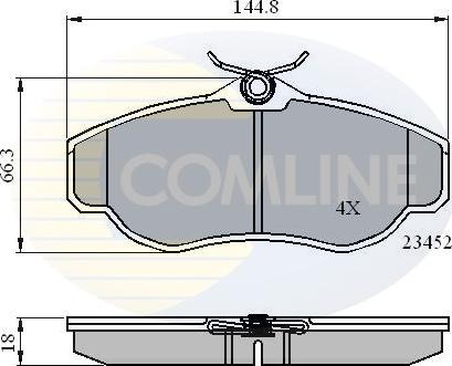 Comline CBP0162 - Komplet Pločica, disk-kočnica www.molydon.hr