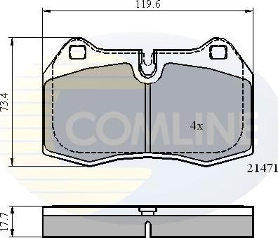 Comline CBP01097 - Komplet Pločica, disk-kočnica www.molydon.hr