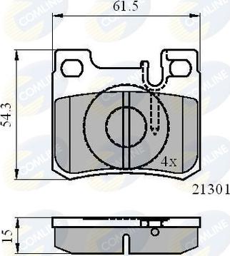 Comline CBP01067 - Komplet Pločica, disk-kočnica www.molydon.hr