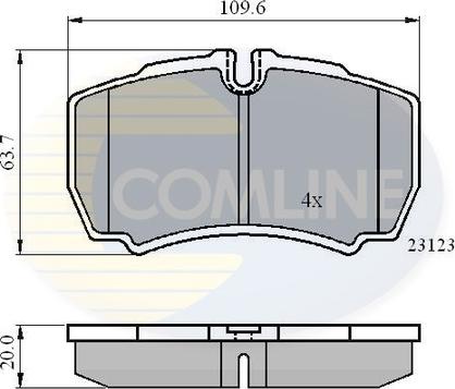 Comline CBP01034 - Komplet Pločica, disk-kočnica www.molydon.hr