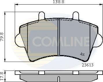 Comline CBP01035 - Komplet Pločica, disk-kočnica www.molydon.hr