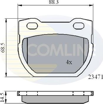 Comline CBP01078 - Komplet Pločica, disk-kočnica www.molydon.hr