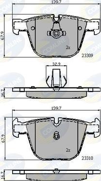 Comline CBP01794 - Komplet Pločica, disk-kočnica www.molydon.hr