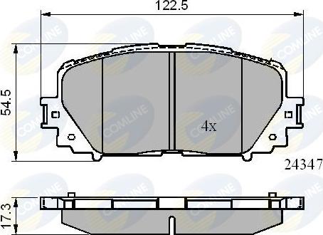 Comline CBP01767 - Komplet Pločica, disk-kočnica www.molydon.hr