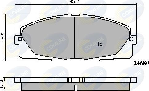 Comline CBP01706 - Komplet Pločica, disk-kočnica www.molydon.hr