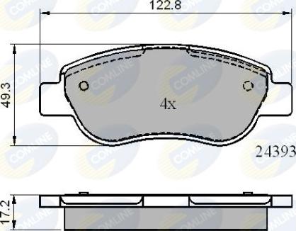 Comline CBP01738 - Komplet Pločica, disk-kočnica www.molydon.hr