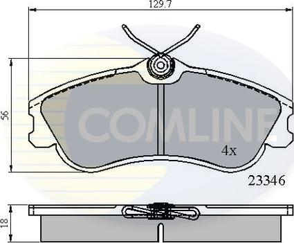 Comline CBP0892 - Komplet Pločica, disk-kočnica www.molydon.hr