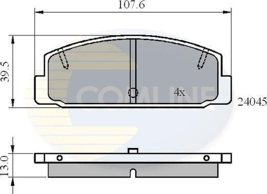 Comline CBP0819 - Komplet Pločica, disk-kočnica www.molydon.hr