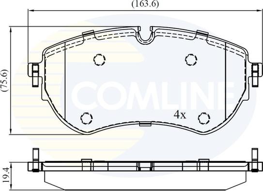 Comline CBP02456 - Komplet Pločica, disk-kočnica www.molydon.hr