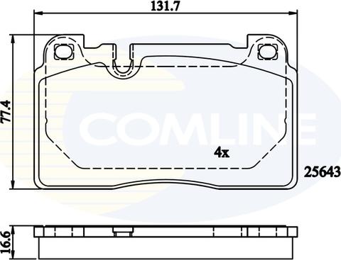 Comline CBP02302 - Komplet Pločica, disk-kočnica www.molydon.hr