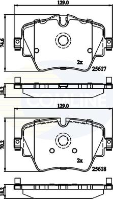 Comline CBP02319 - Komplet Pločica, disk-kočnica www.molydon.hr