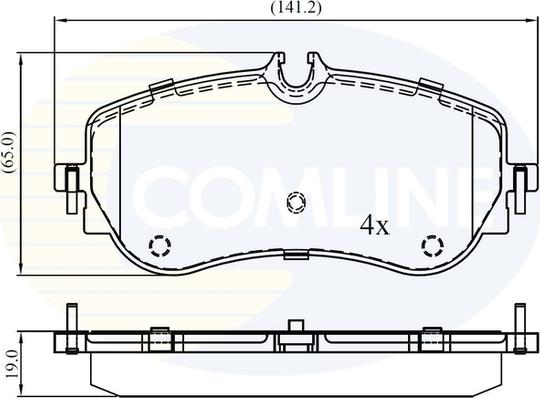 Comline CBP02387 - Komplet Pločica, disk-kočnica www.molydon.hr