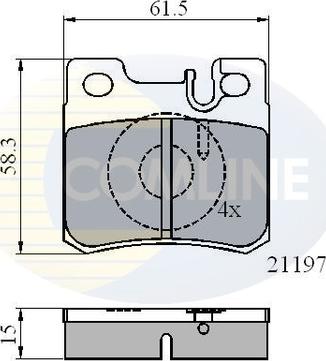 Comline CBP0226 - Komplet Pločica, disk-kočnica www.molydon.hr