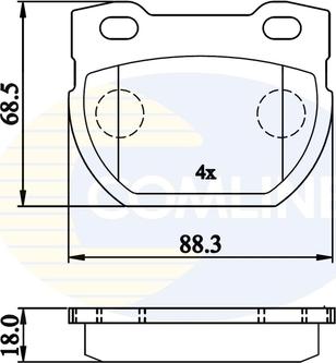 Comline CBP02215 - Komplet Pločica, disk-kočnica www.molydon.hr