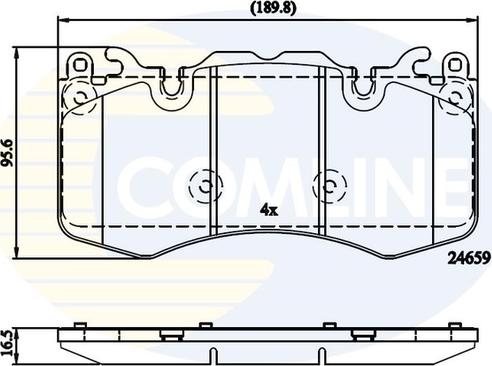 Comline CBP02211 - Komplet Pločica, disk-kočnica www.molydon.hr