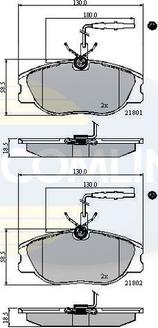 Comline CBP11001 - Komplet Pločica, disk-kočnica www.molydon.hr