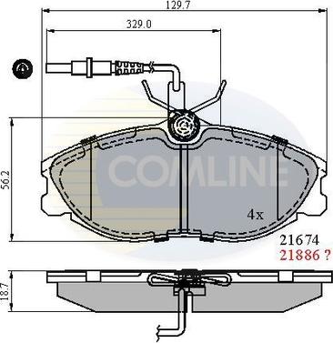 Comline CBP1340 - Komplet Pločica, disk-kočnica www.molydon.hr